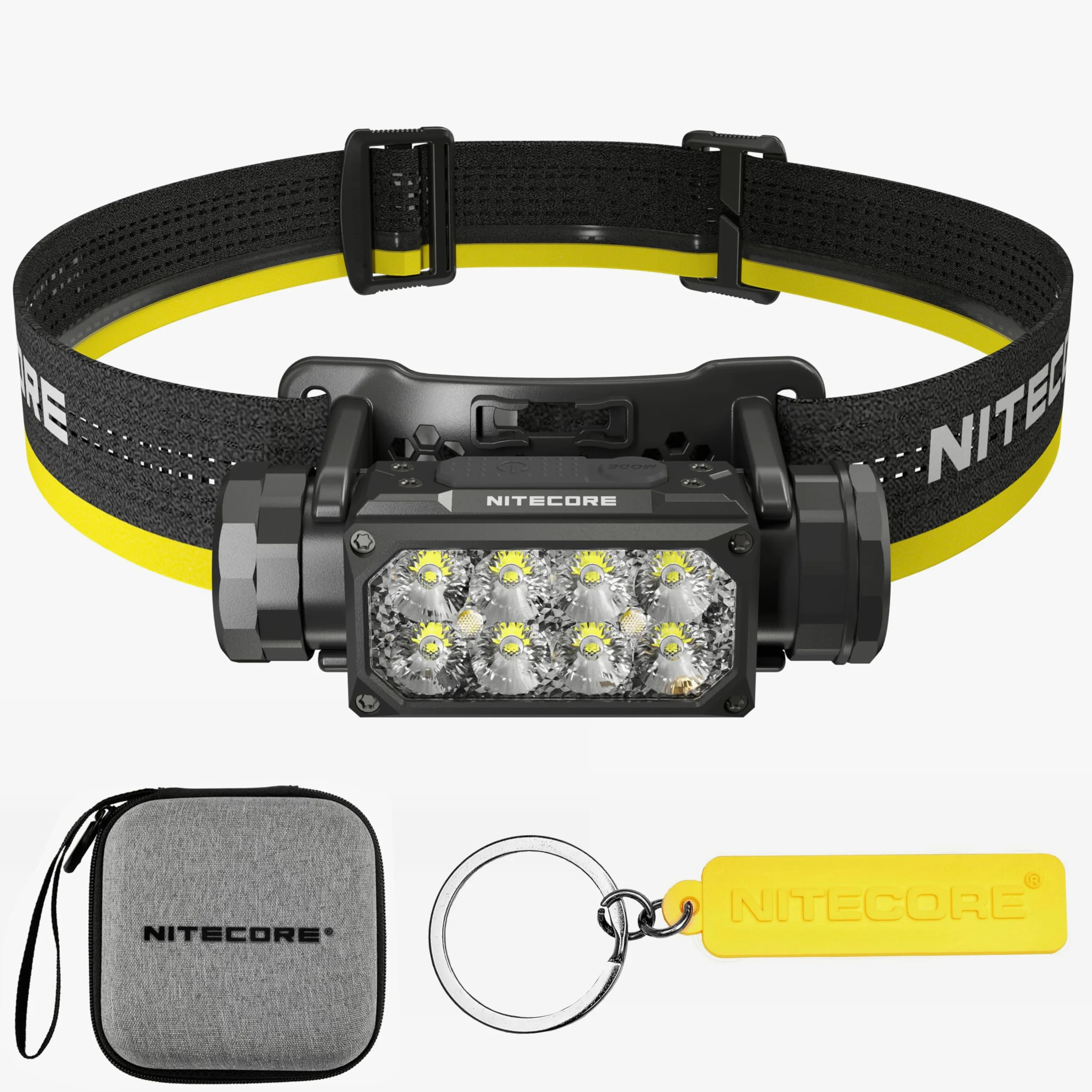 Nitecore HC65 UHE 2000 lúmenes Linterna frontal recargable USB-C de alta eficiencia con etiqueta