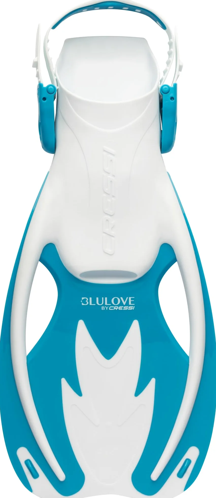 Cressi Rocks - Aletas Cortas para niños con tacón Abierto, Correas Ajustables, para Buceo, natación, Calidad Desde 1946