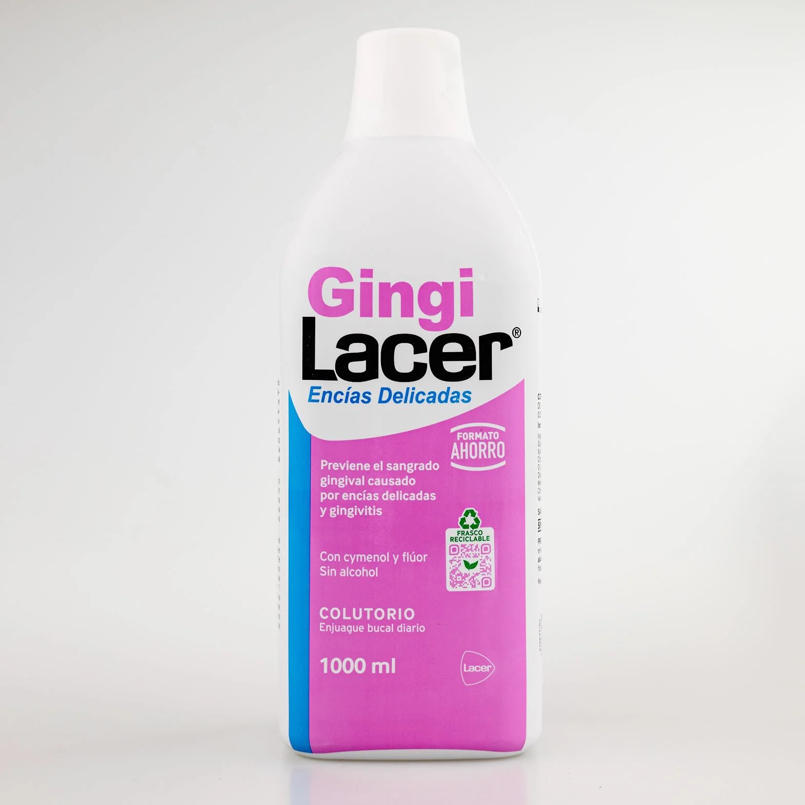 Lacer GINGI Colutorio 1000 ml Enjuague Bucal Previene Caries Placa Dental