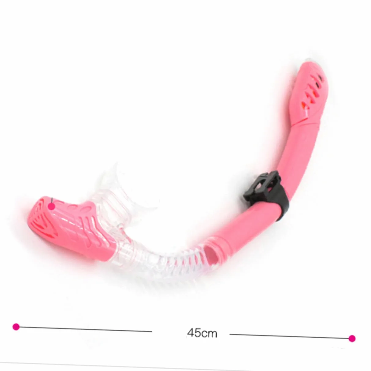 Gafas de Snorkel Rosa de Silicona para Niño Diseño Ventana | Tubo de Respiración Incluido, Orificios de Drenaje Unidireccionales, Cinta Elástica de Alta Tensión