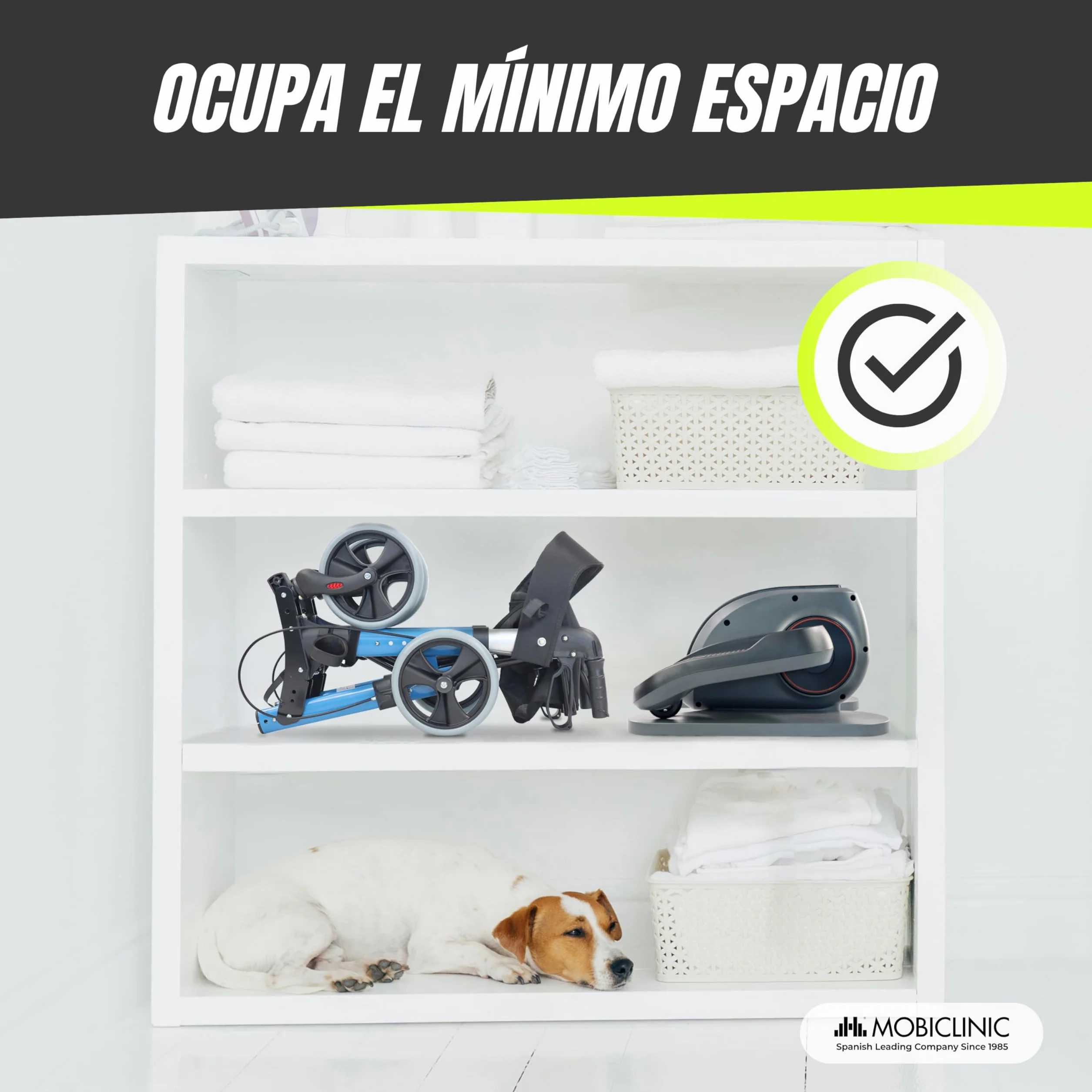 Mobiclinic® Fitness, Pedaleador eléctrico, Veleta, 10 velocidades, 3 programas, Pedales estáticos, Pantalla LCD, 60w, Resistencia Ajustable, Mando, Antideslizantes, Motor silencioso