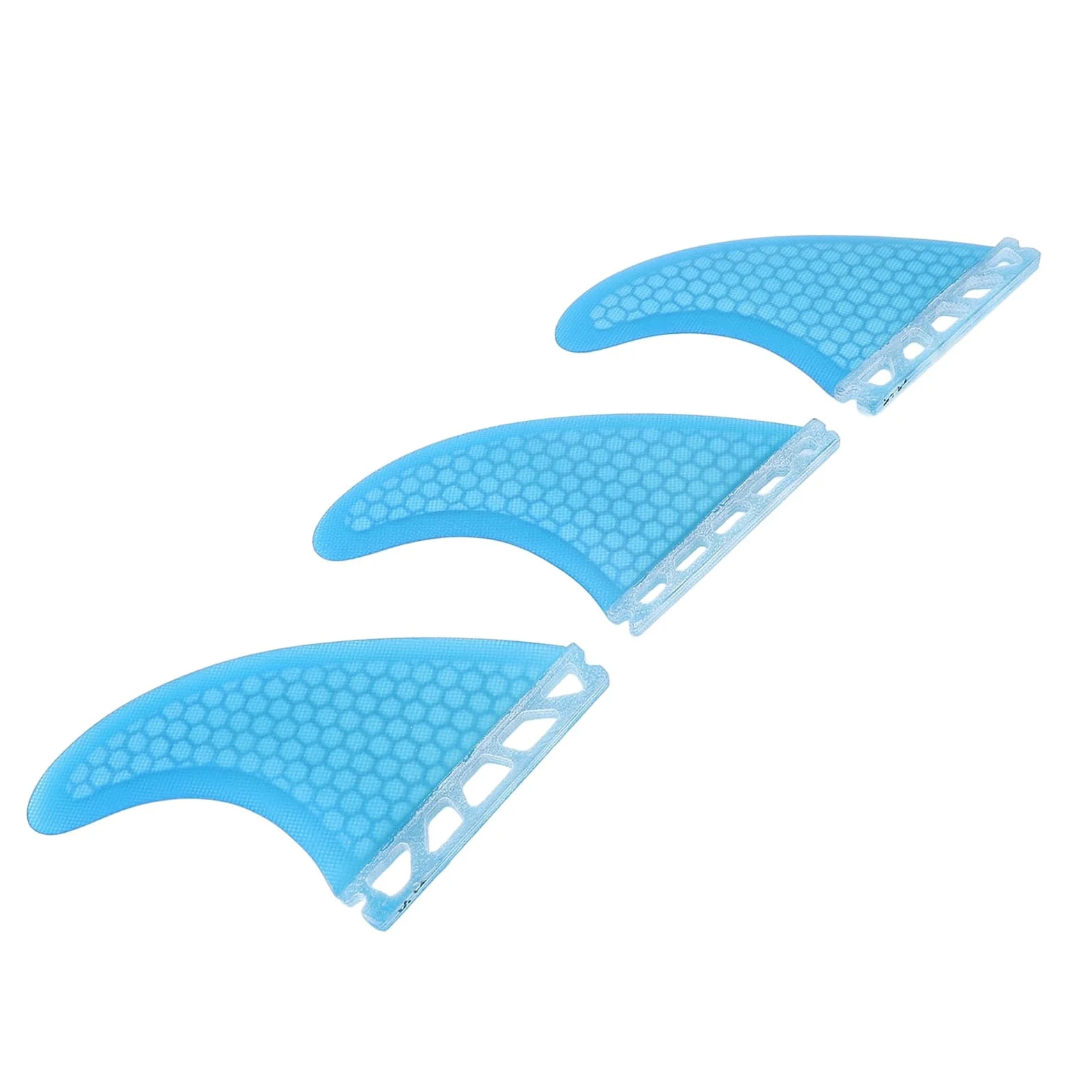 Alomejor Aleta de Tablero de Surf, Aleta de de Fibra de Vidrio de Panal, Compatible para Paletas de Río y Margen de Océano