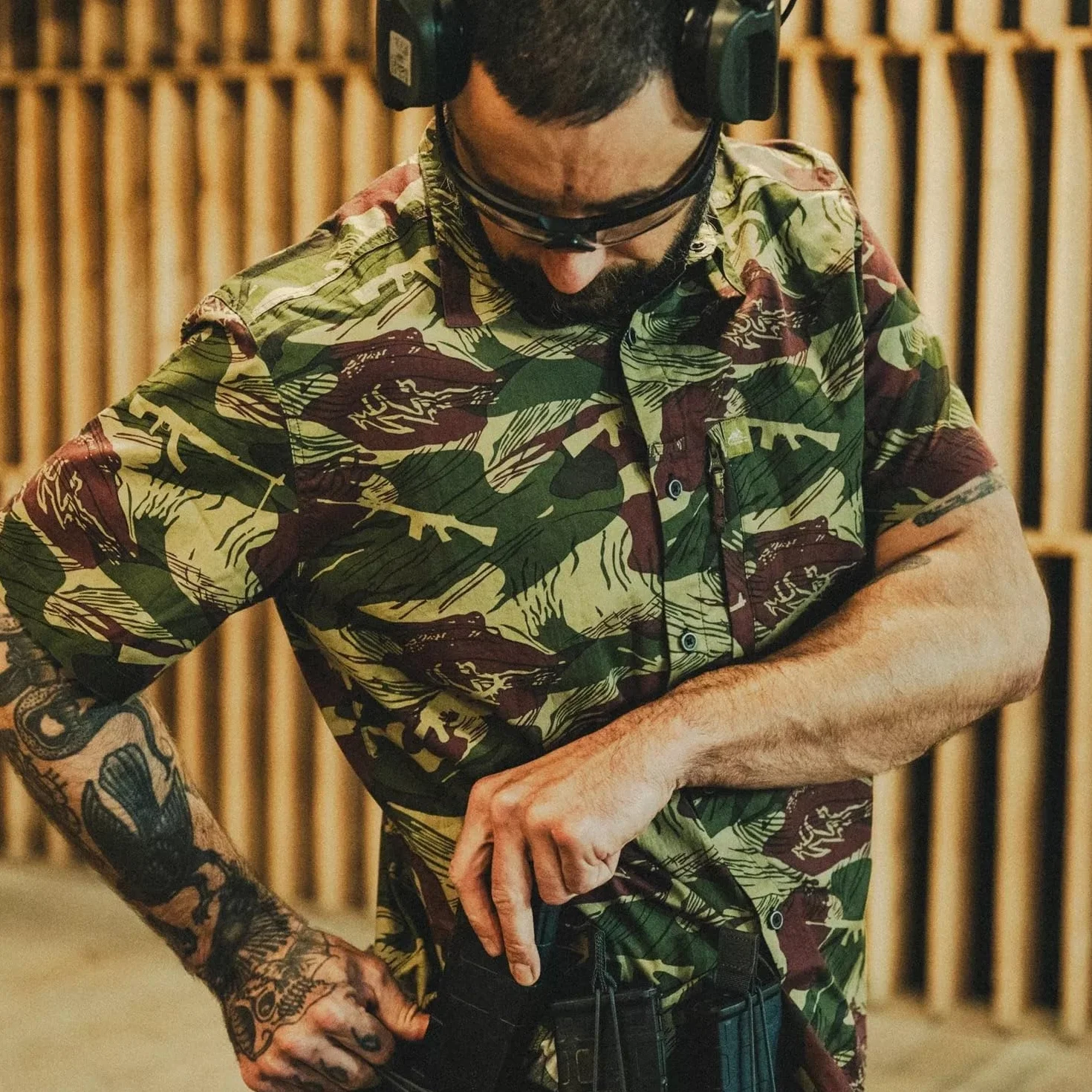 Helikon-Tex Camisa hawaiana Dark Ops
