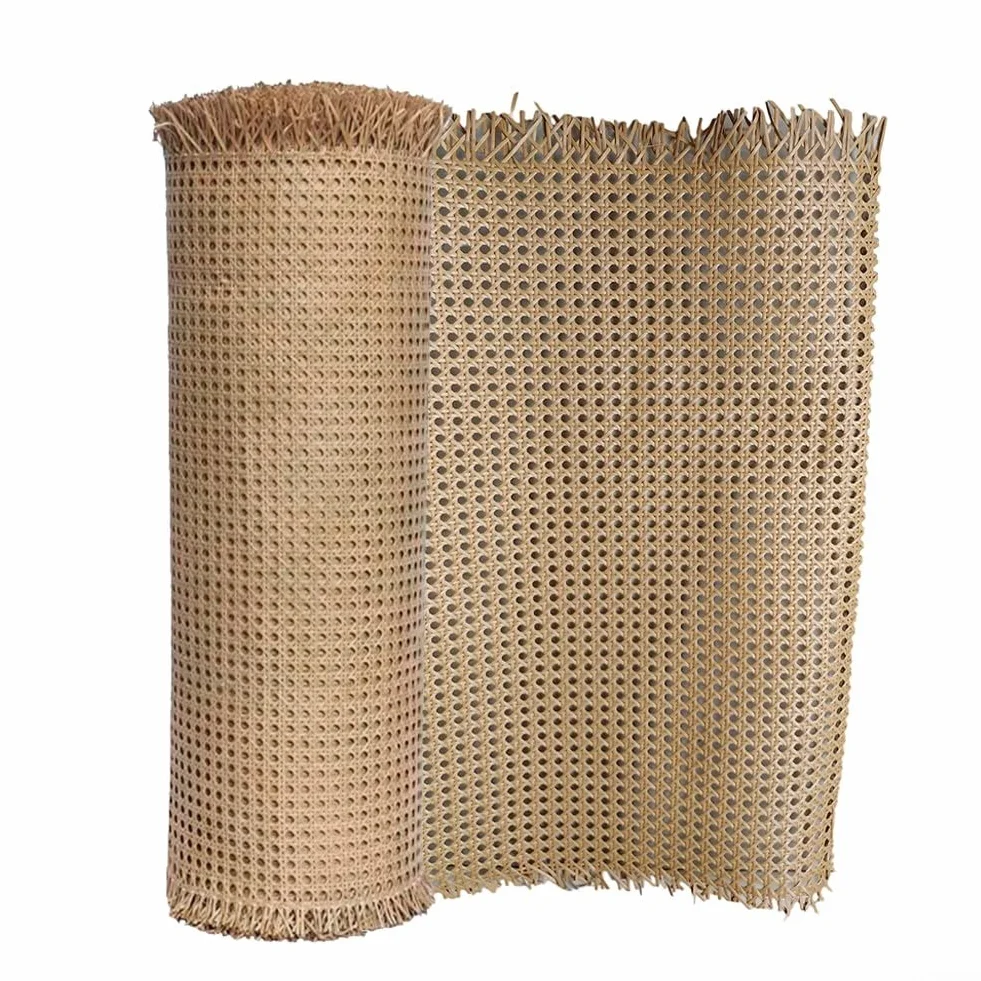 Rollo de malla de ratán, rollo de cincha de caña de ratán natural para muebles, sillas, armarios y techos (50 x 150 cm)