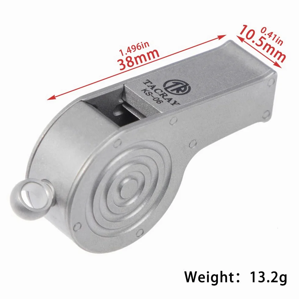 TACRAY Silbatos de emergencia, collar silbato portátil con sonido fuerte de hasta 120 ~ 130 decibelios, para supervivencia de emergencia, ahorro de vidas, senderismo, campamento y entrenamiento de