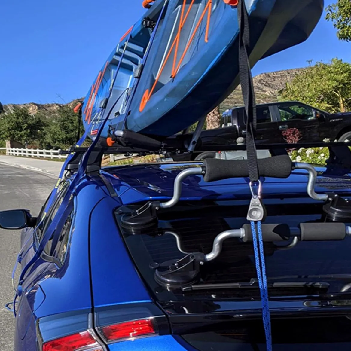 Rodillo con Ventosa para Kayak y Tabla de Surf, Soporte de Aleación de Aluminio con Almohadillas Protectoras, Asistencia de Carga para Techo de Coche, Capacidad Máxima 40kg