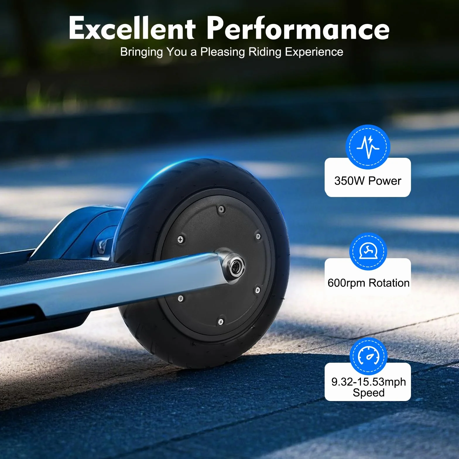 Motor eléctrico 350 W Brushless 36 V 600r/min IP54 para Xiaomi M365 E-Scooter E-Bike Negro