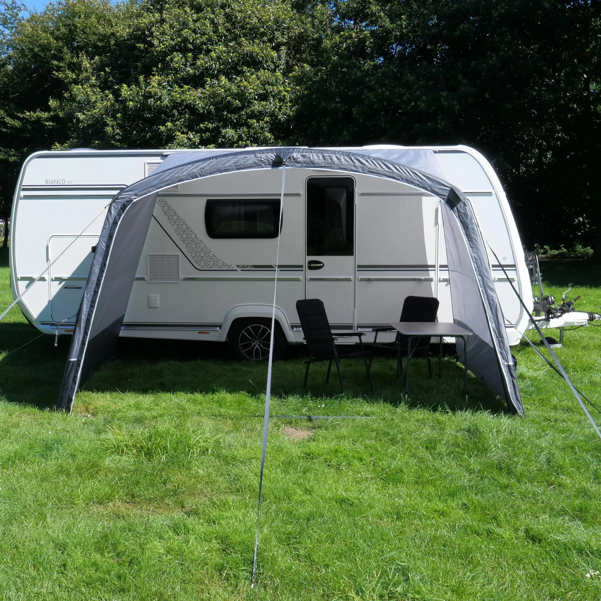 your GEAR Otranto Air - Techo solar inflable de 380x250 cm, columna de agua de 5000 mm, ideal para caravanas y autocaravanas, protección solar