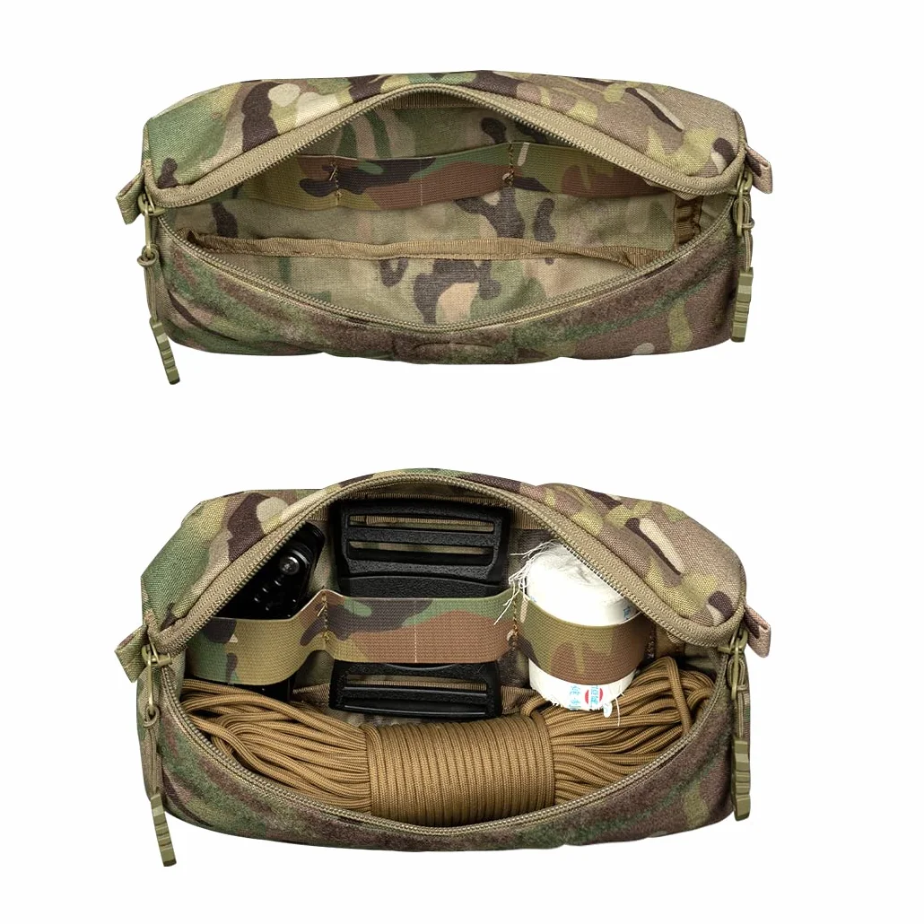 Bolsa táctica multicamuflaje nailon 500D para chaleco JPC AVS airsoft paintball