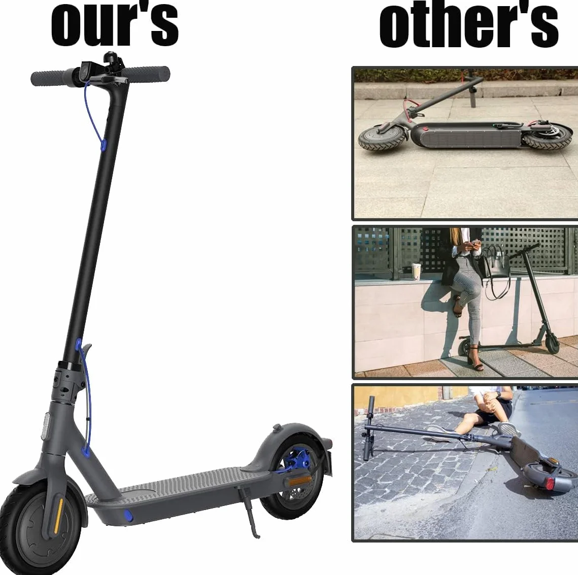 Becharge Soporte para Patinete Eléctrico M365, Compatible con Pro2/M365/M365 Pro/Scooter 3/Essential 1S, Aleación de Aluminio