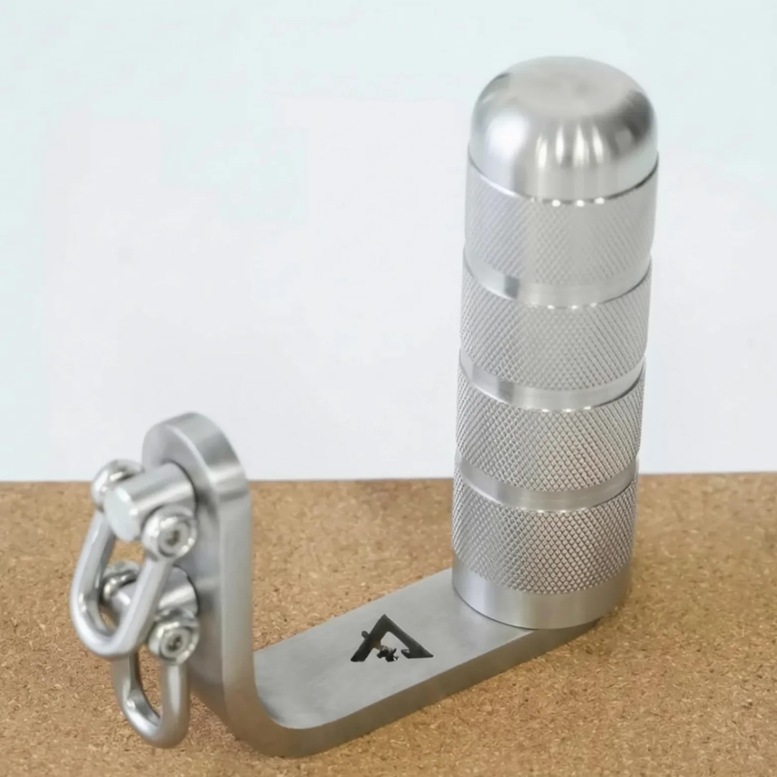 Entrenador Muñeca y Antebrazo Antislizante Mango Giratorio Acero Inoxidable con Relieve Agarre en L para portistas, Escaladores, Gimnasio
