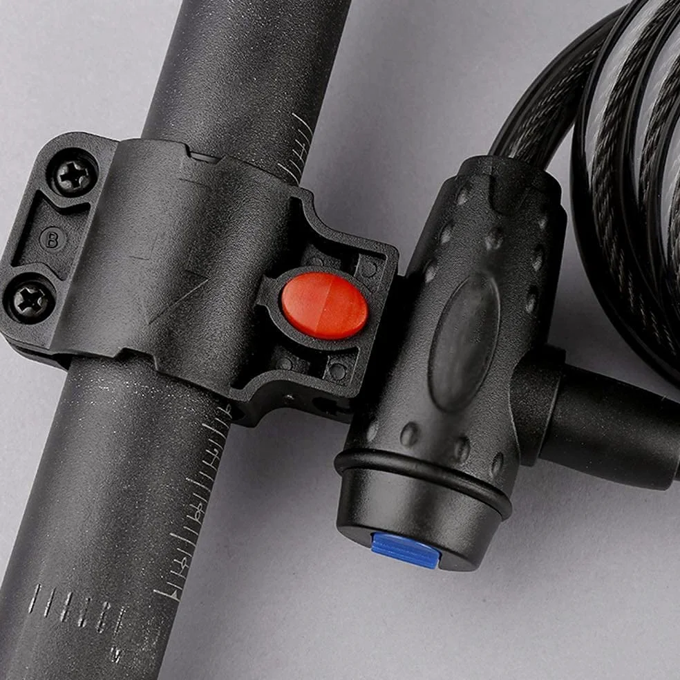 Candado de Bicicleta con código de 5 dígitos, candado de Cable de Acero con combinación antirrobo para Motocicletas, cercas, Puertas, candado antirrobo para Motocicletas
