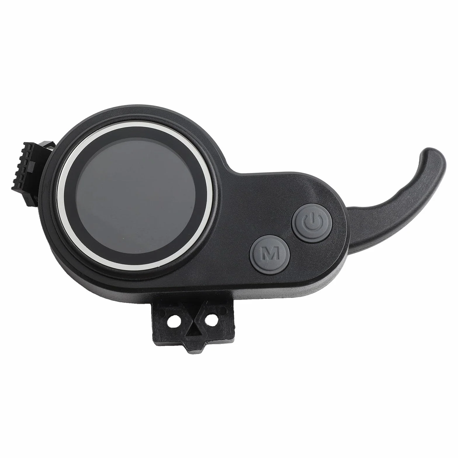 Panel de control LCD para scooter eléctrico 36-60V con conector 6 pines, negro