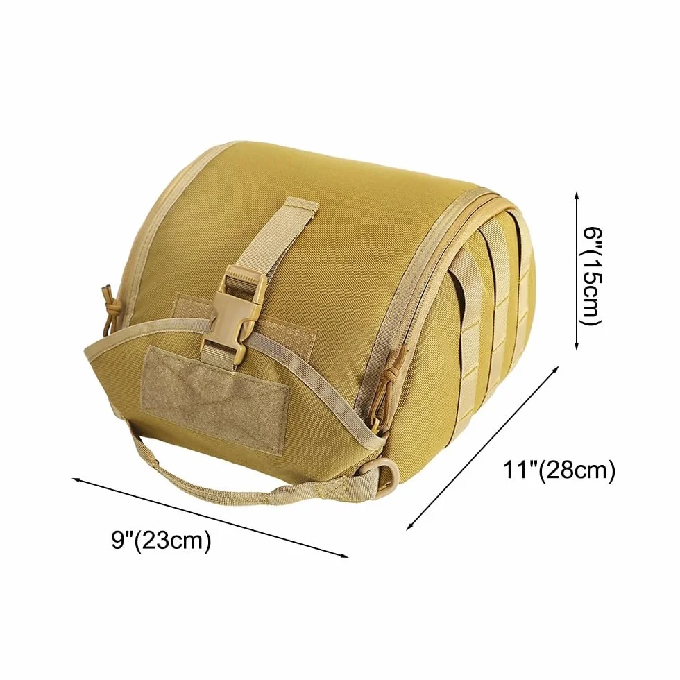 Bolsa para casco deportivo, ligera, antiarañazos, para casco Molle, Airsoft, bolsa de almacenamiento acolchada para deportes, caza, tiro, combate