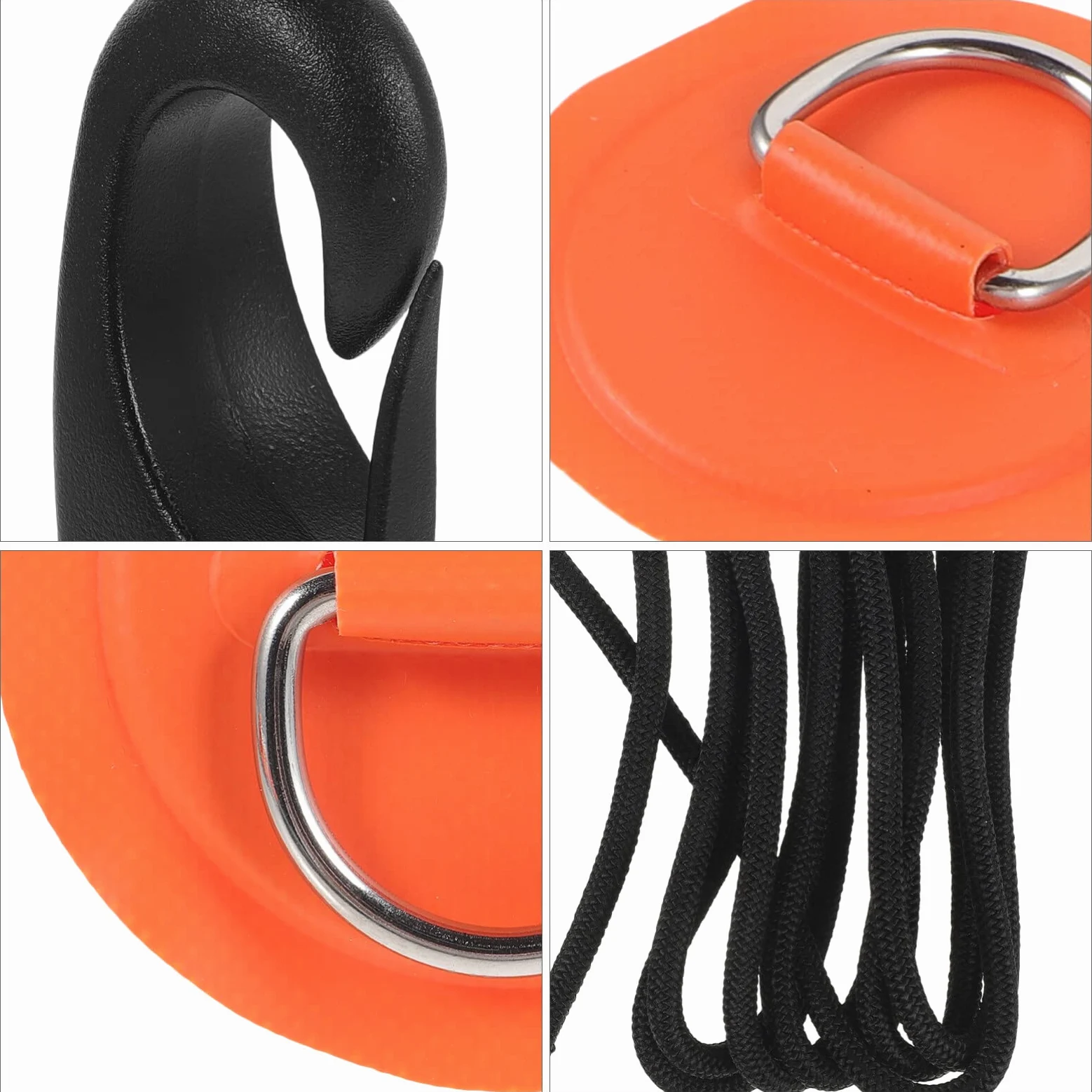 BESPORTBLE Parche De Anillo d Accesorio para Tabla De Paddle Surf Parche para Hebilla De Anilla d para Bote Inflable Uso Kayak y Paddle Surf