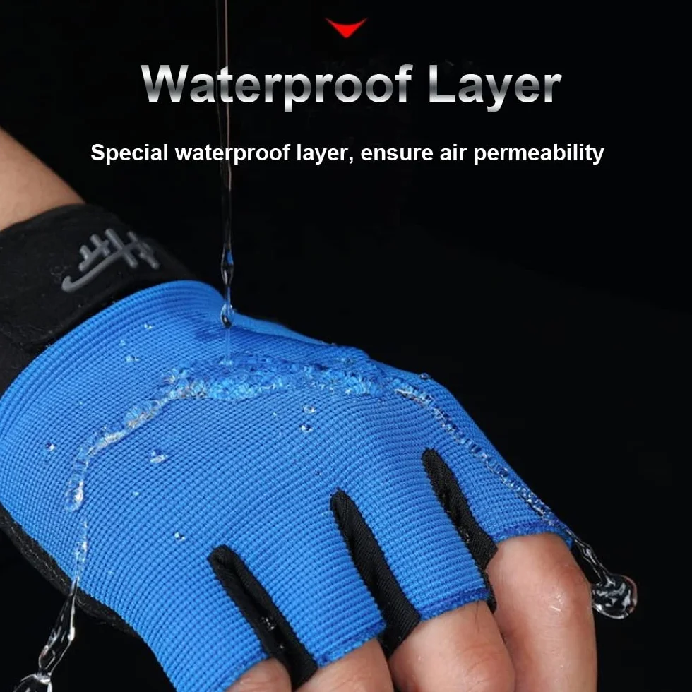 SUJAYU Guantes sin dedos, guantes de pesca, guantes de remo, guantes de vela, guantes de remo, guantes de kayak, guantes de agua, guantes deportivos, guantes de pesca para hombres y mujeres (gris, S)