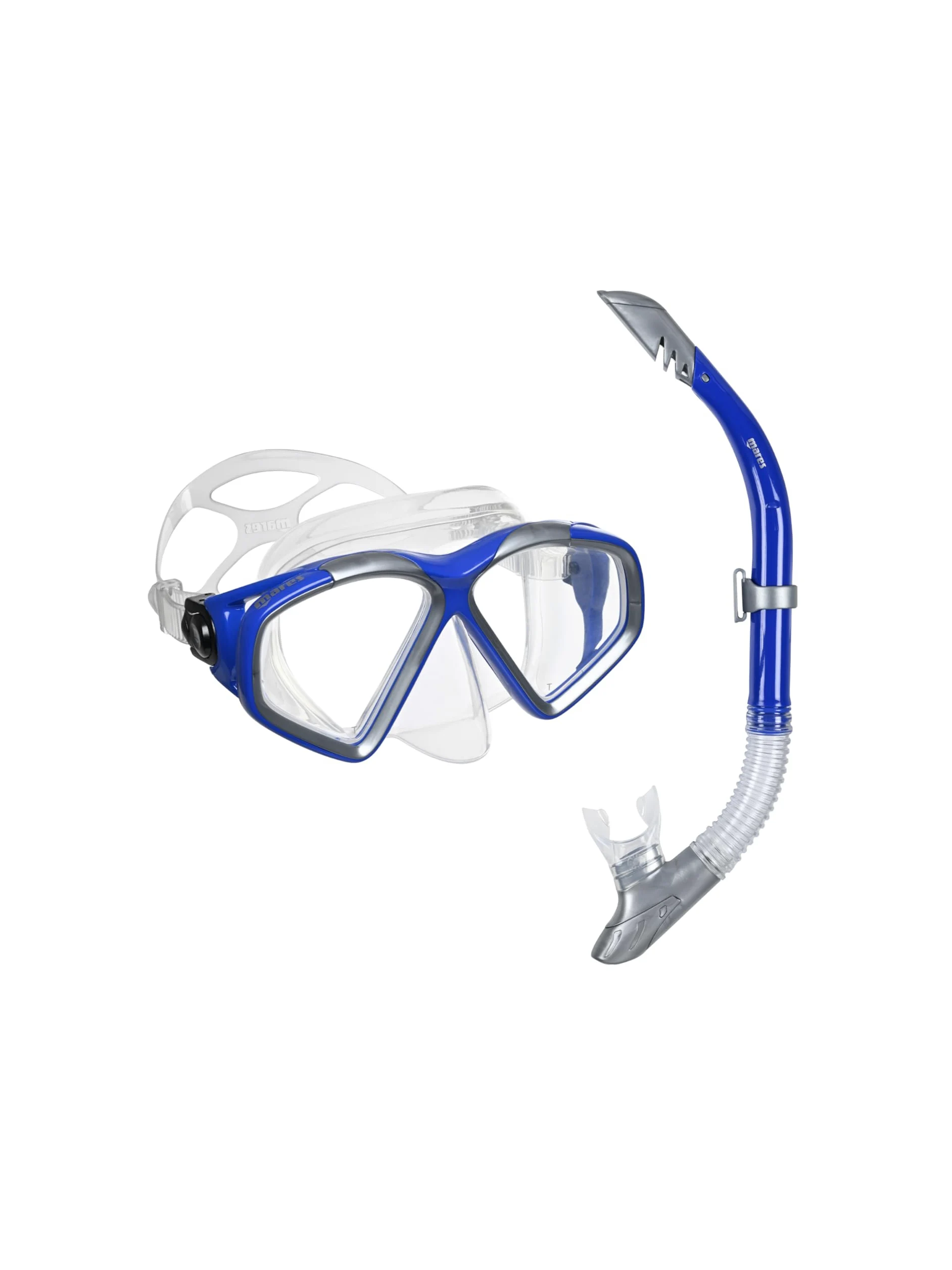 Mares Combo Cozumel Splash - Kit de máscara de Tubo para Adultos, Vidrio Templado, Snorkel semiDry, válvula de Purga