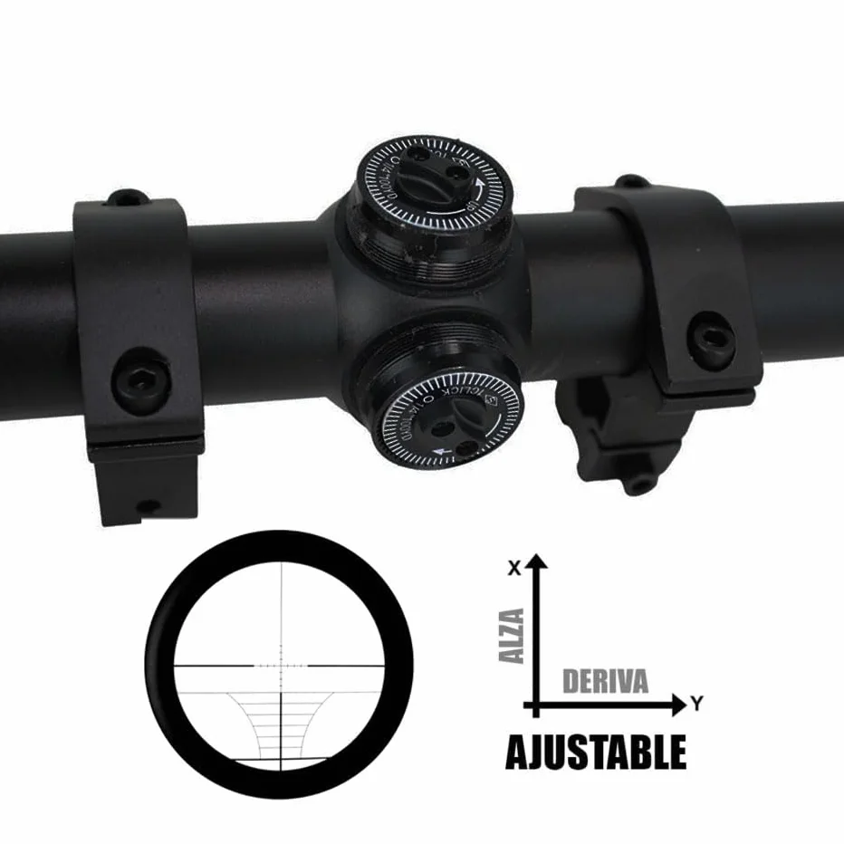 Visor Telescópico 3-9×40 TRIMAX para Escopetas, Rifles, Carabinas y Pistolas de Aire Comprimido 11mm