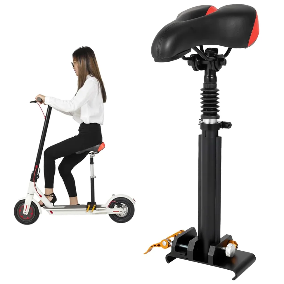 Asiento para scooter eléctrico accesorio para scooter eléctrico Xiaomi asiento adecuado para pedal ancho 140-152 mm, grosor del borde del pedal 9-10 m