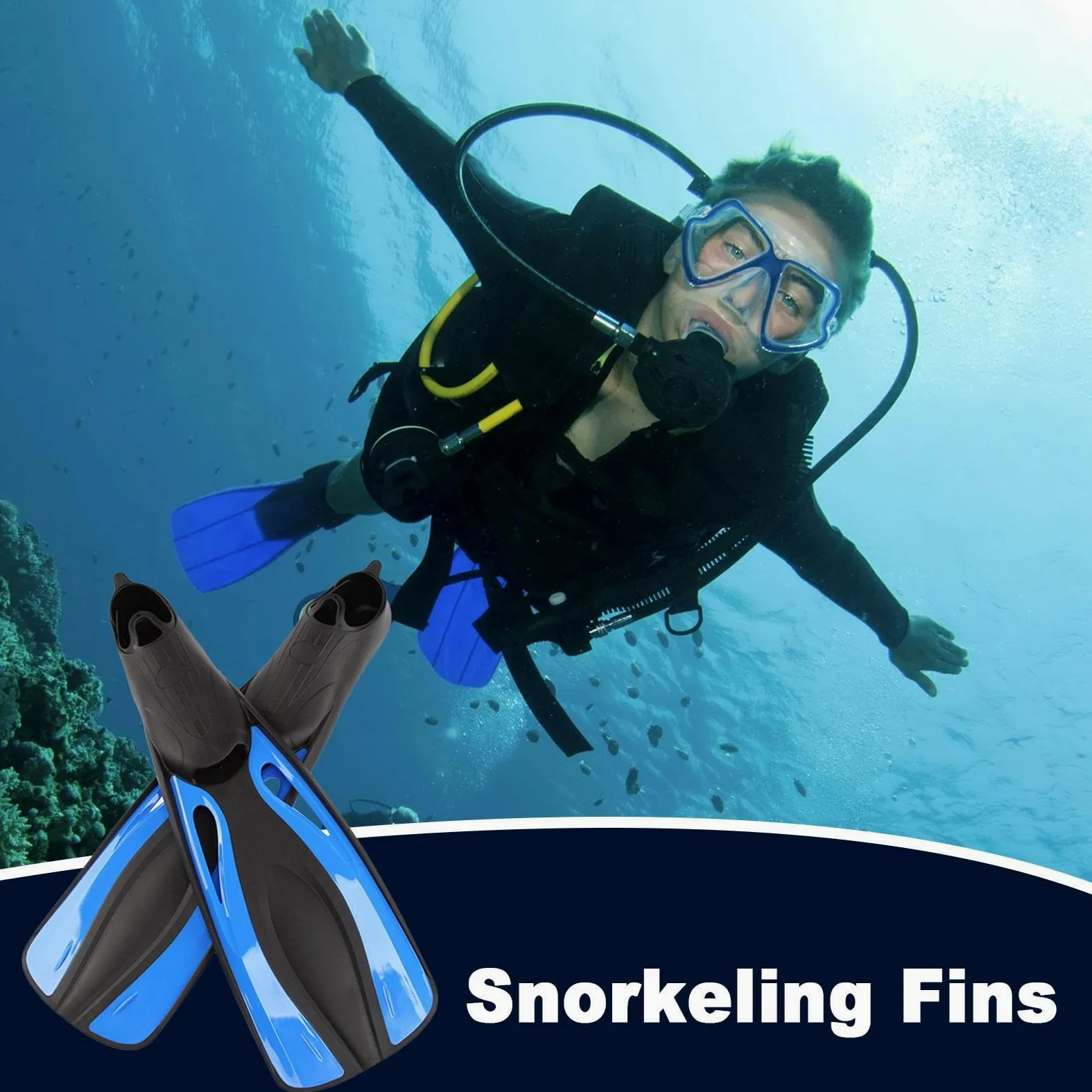 Aletas Natación Adultos Equipo Buceo Ajustable para Viajes | patas de rana para adultos snorkel buceo natación Hombres Mujeres Principiantes Profesionales Viaje Natación Buceo Deportes