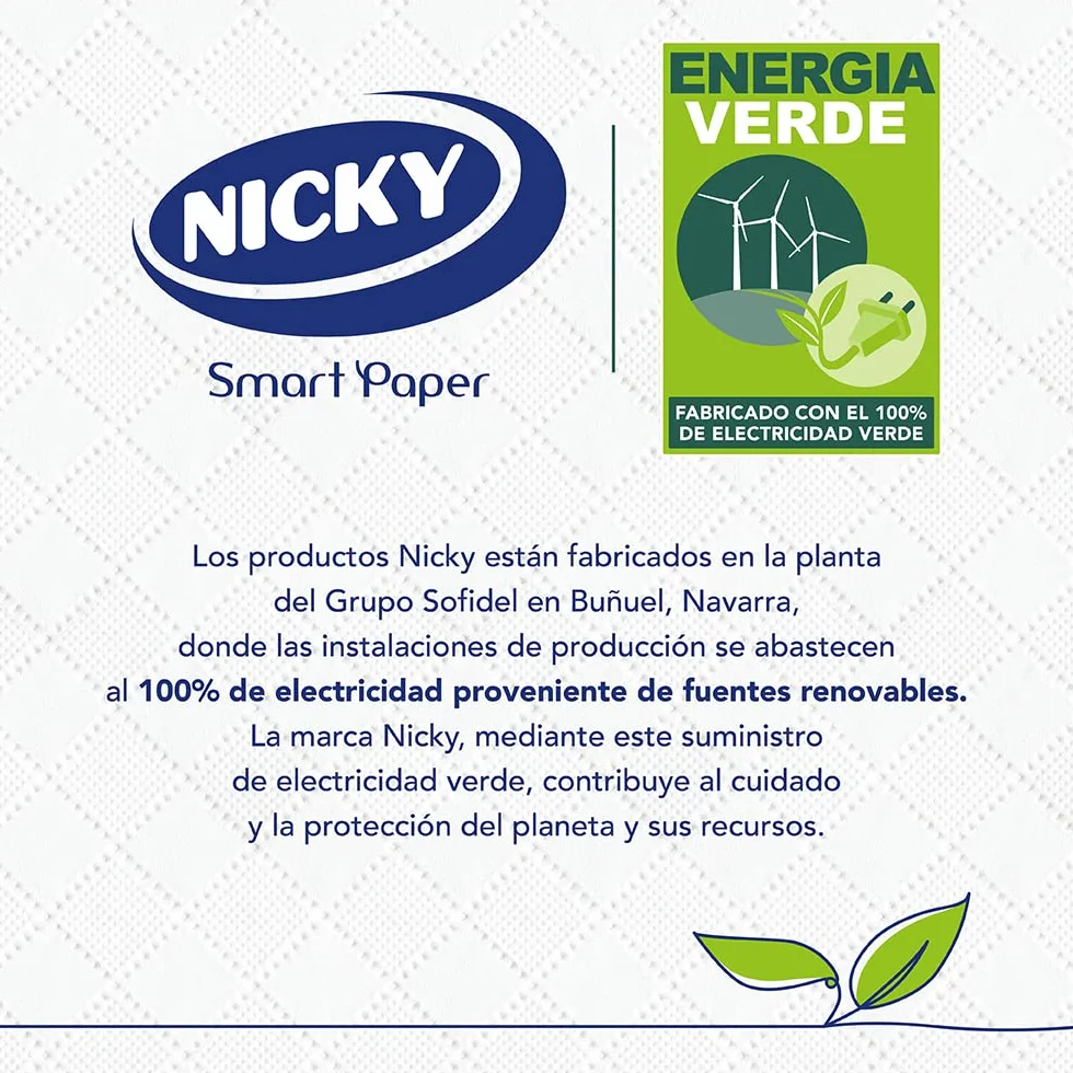 Nicky Supreme Papel Higiénico 42 Rollos 3 Capas 160 Servicios por Rollo FSC