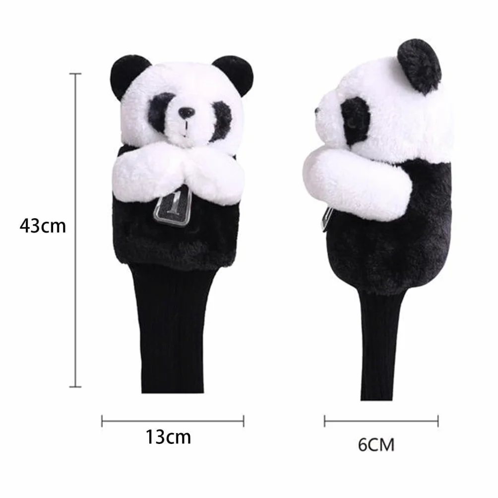 F Fityle Novedad Golf Club Headcover Animal Driver Head Cover Manga portátil para Mujeres Hombres Golfista