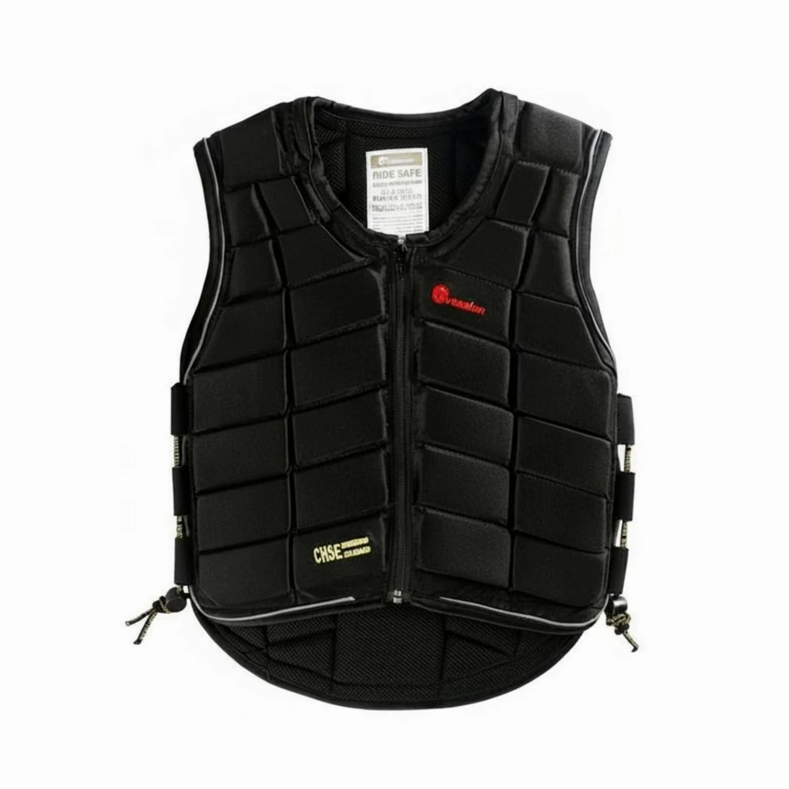 Chaleco de Ecuestre Protector de Torso Chaleco de Equitación Chaleco Acolchado Protector Torácico en Poliéster Estructura Segmentada Que Aporta