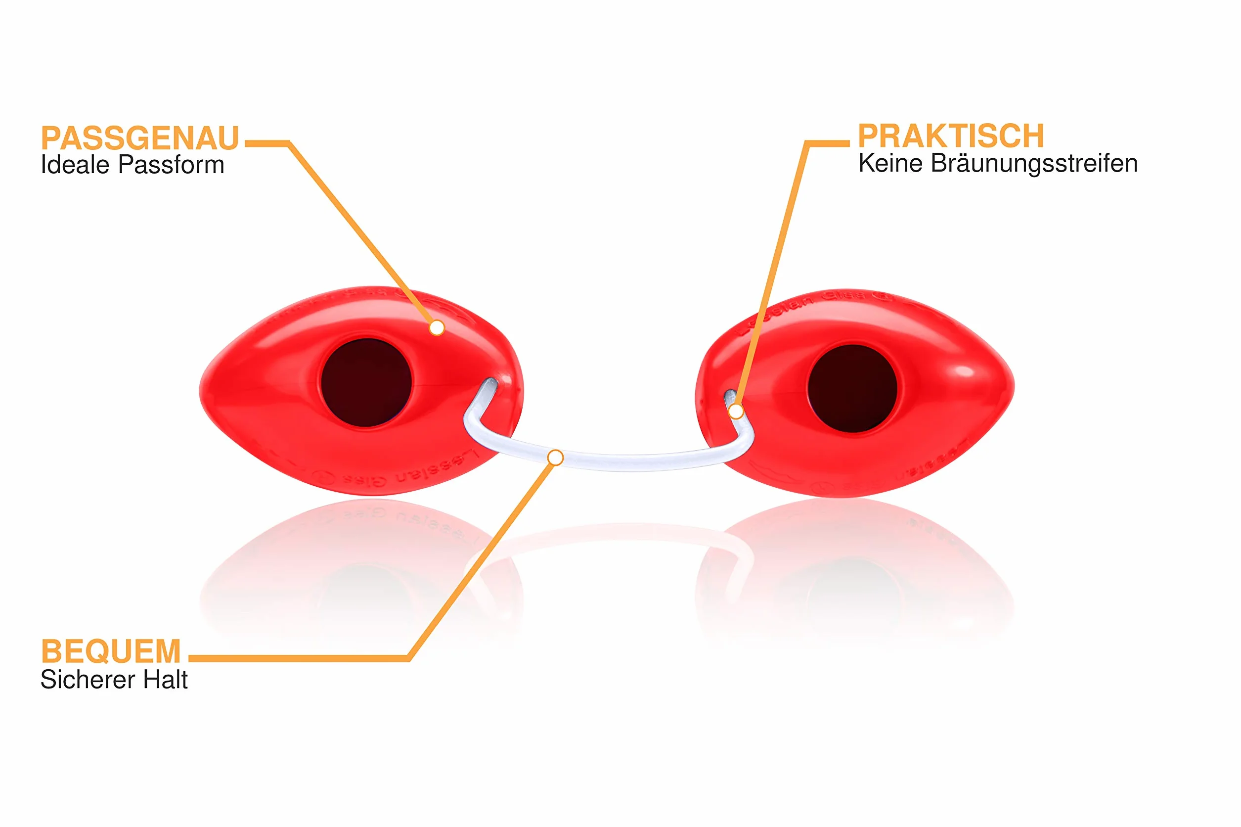 Gafas protectoras solarium UV EN170 con caja almacenamiento
