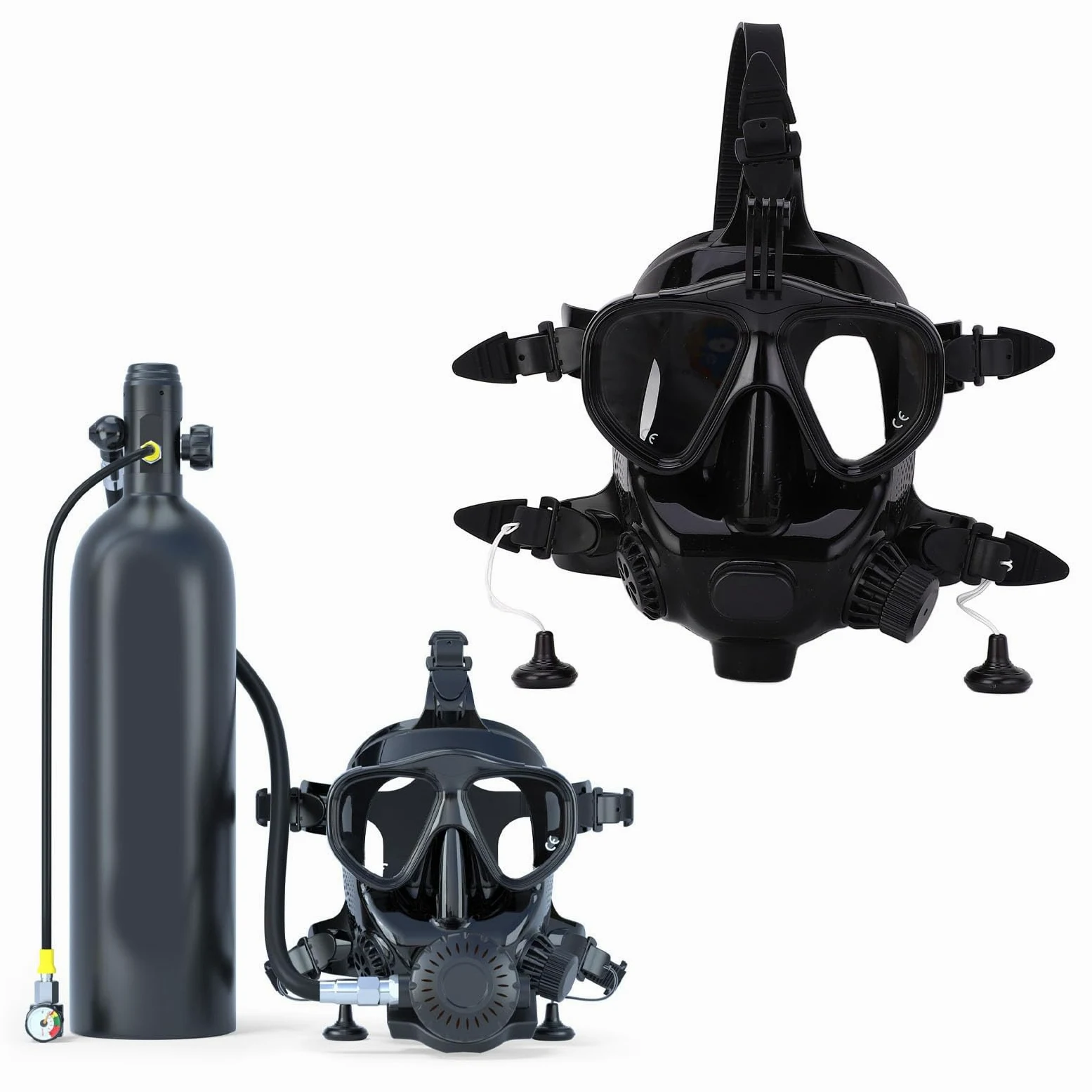 Gafas de Buceo, Gafas de Buceo Universales y Cómodas de Cara Completa para Bucear