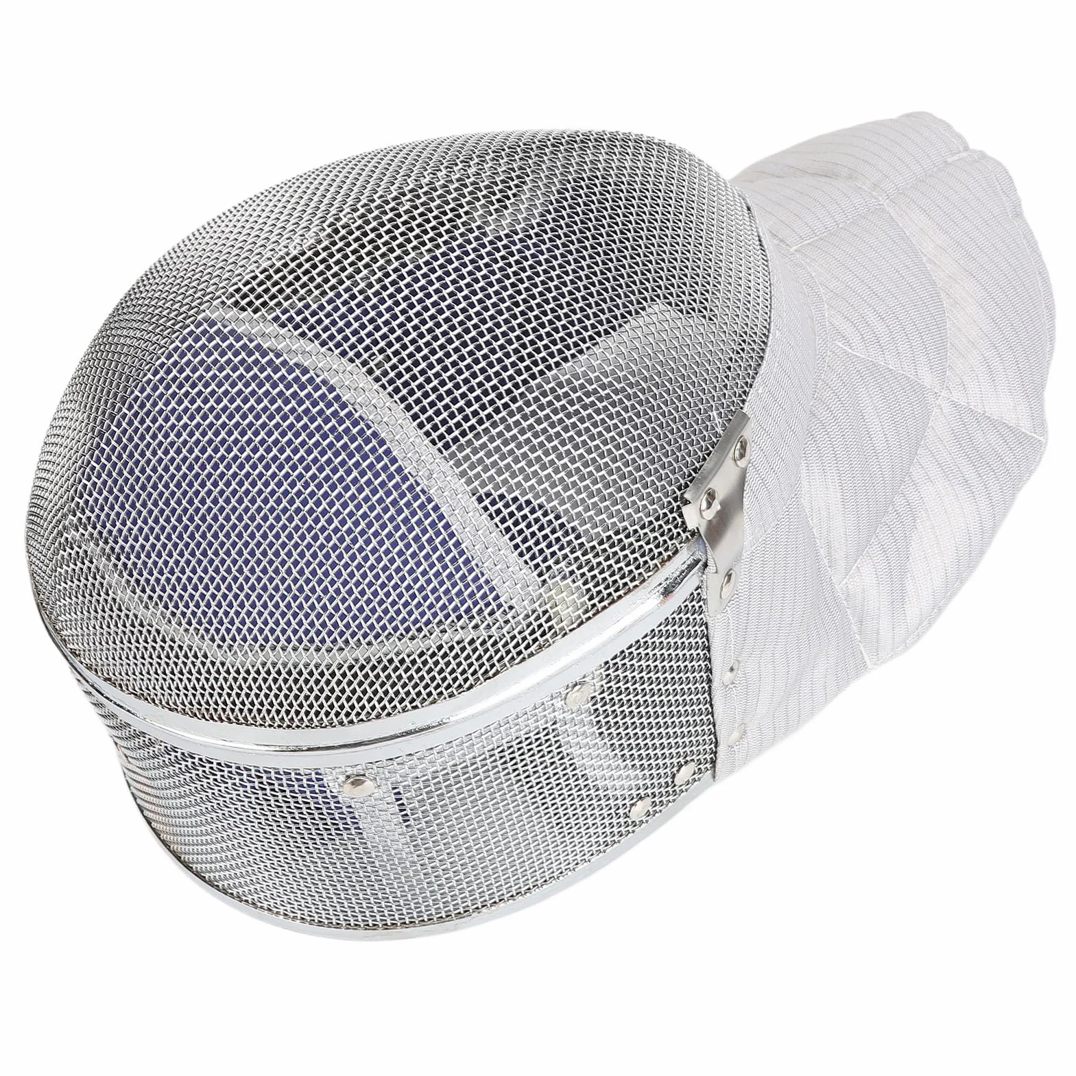 Dilwe Casco de Espada de Esgrima, Malla de Acero de Alta Resistencia, Cuero, Forro Desmontable, Certificado CE