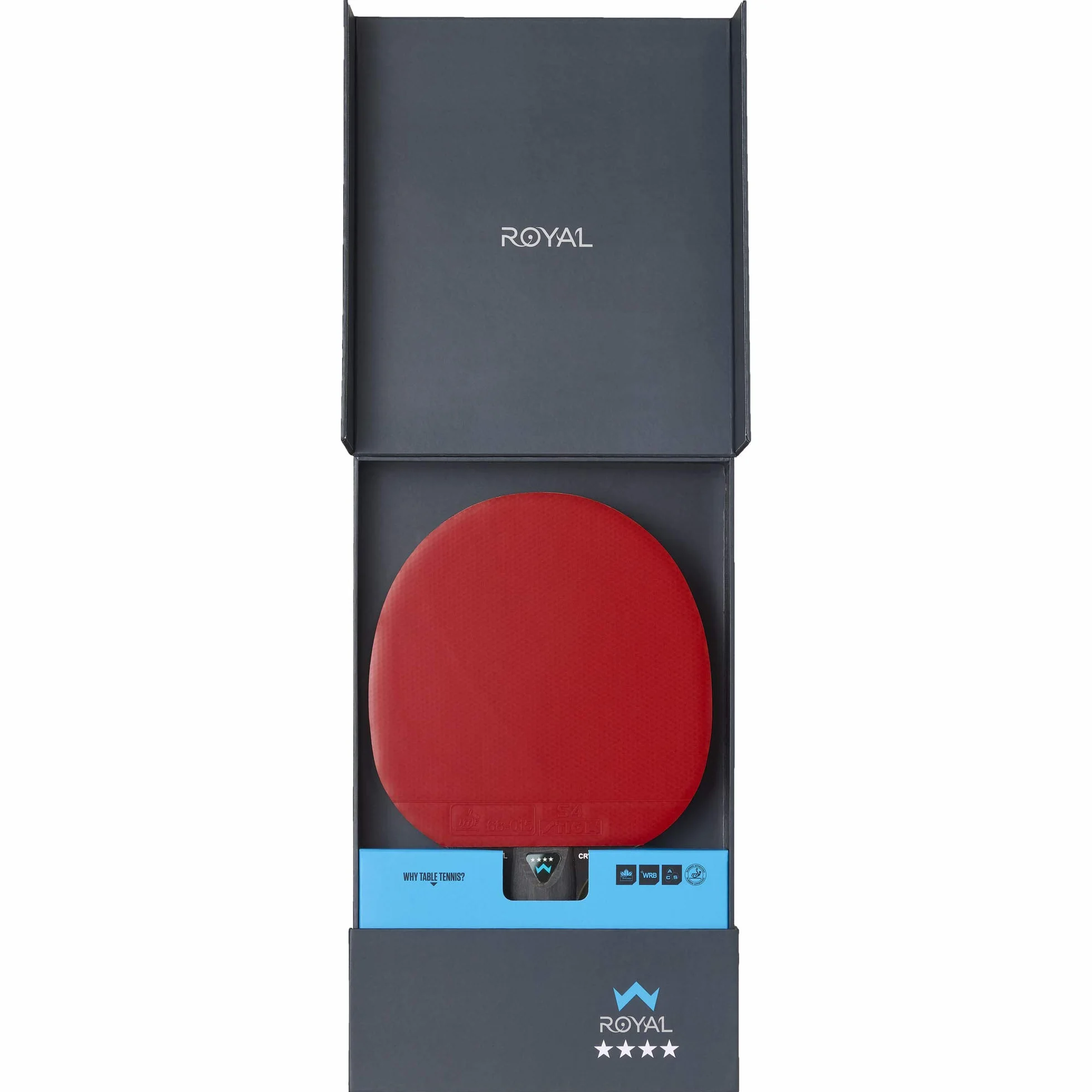 STIGA Royal WRB Table Tennis Racket - 3-Star ITTF Approved, Offensive Paddle with WRB System, 5-Ply Blade, 2.0mm Sponge, Enhanced Speed, Control, and Spin for Skill Development and Game Improvement