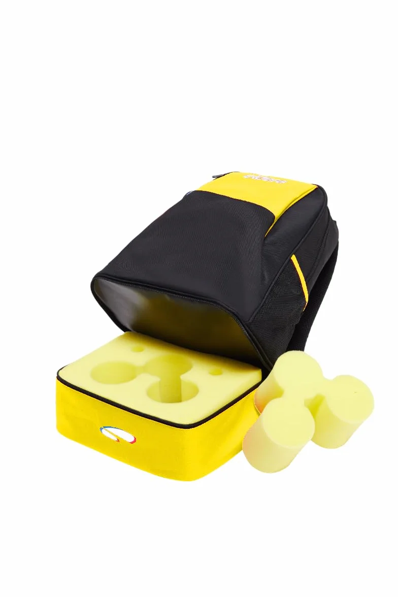 Eldera Mochila de 3 bolas 44 x 30 x 22 cm amarillo