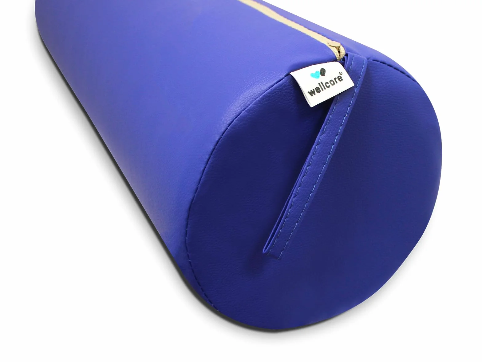 WELLCORE Cojín cilindro de masaje 60x20 cm Polipiel Desenfundable Negro