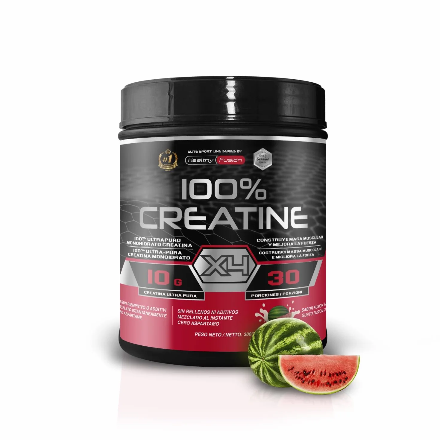 Healthy Fusion Creatina Monohidrato 300g Sabor Sandía