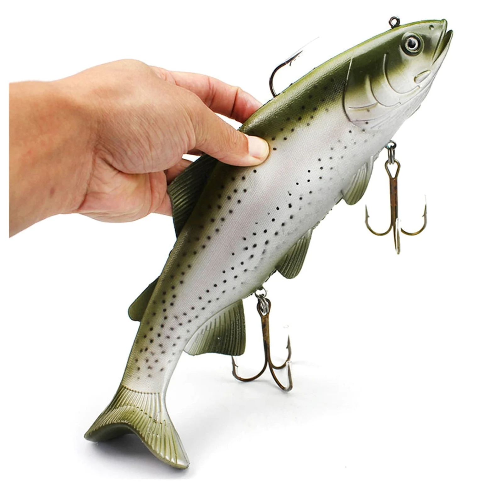 XILILHC Señuelo Suave Simulado For Pesca En El Mar, Tamaño Grande, 20cm/30cm, 1 Uds. | Cebos artificiales cebo de manivela