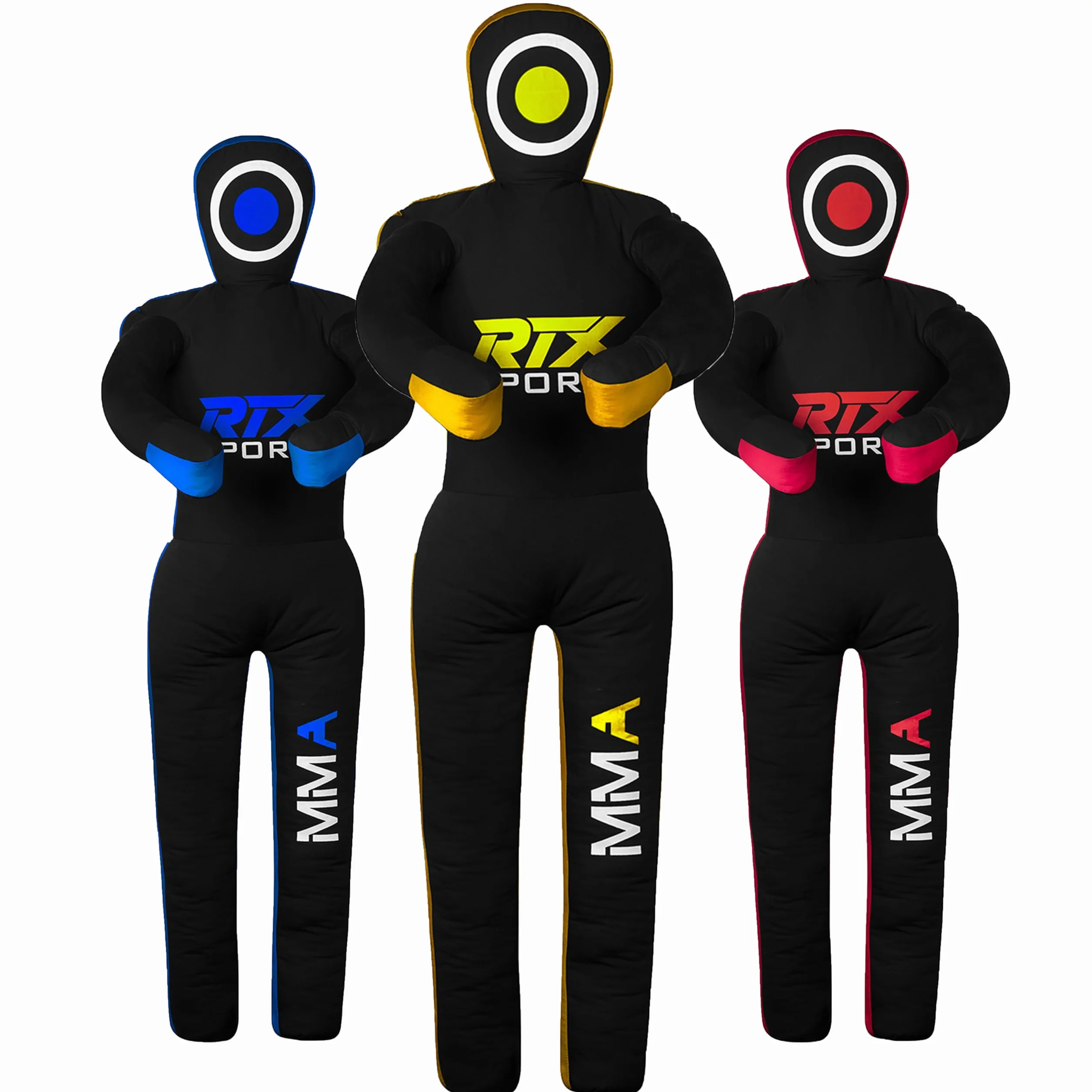 RTX MMA Dummy Judo Grappling Dummy Punch Bag Brazilian BJJ JIU Jitsu Standing Posición de Lucha Libre de Artes Marciales Boxing Karate Entrenamiento Dummy - Lona - UNFILLED