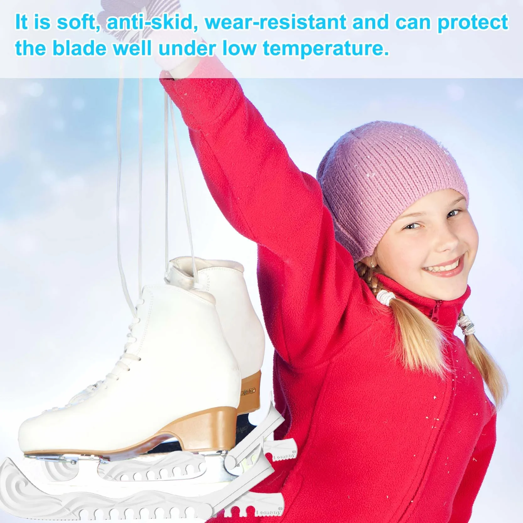 Protectores de patinaje sobre hielo, zapatos de hockey, cubiertas de cuchillas de patinaje sobre hielo, hebillas ajustables, protectores de patinaje artístico, accesorios de hockey sobre