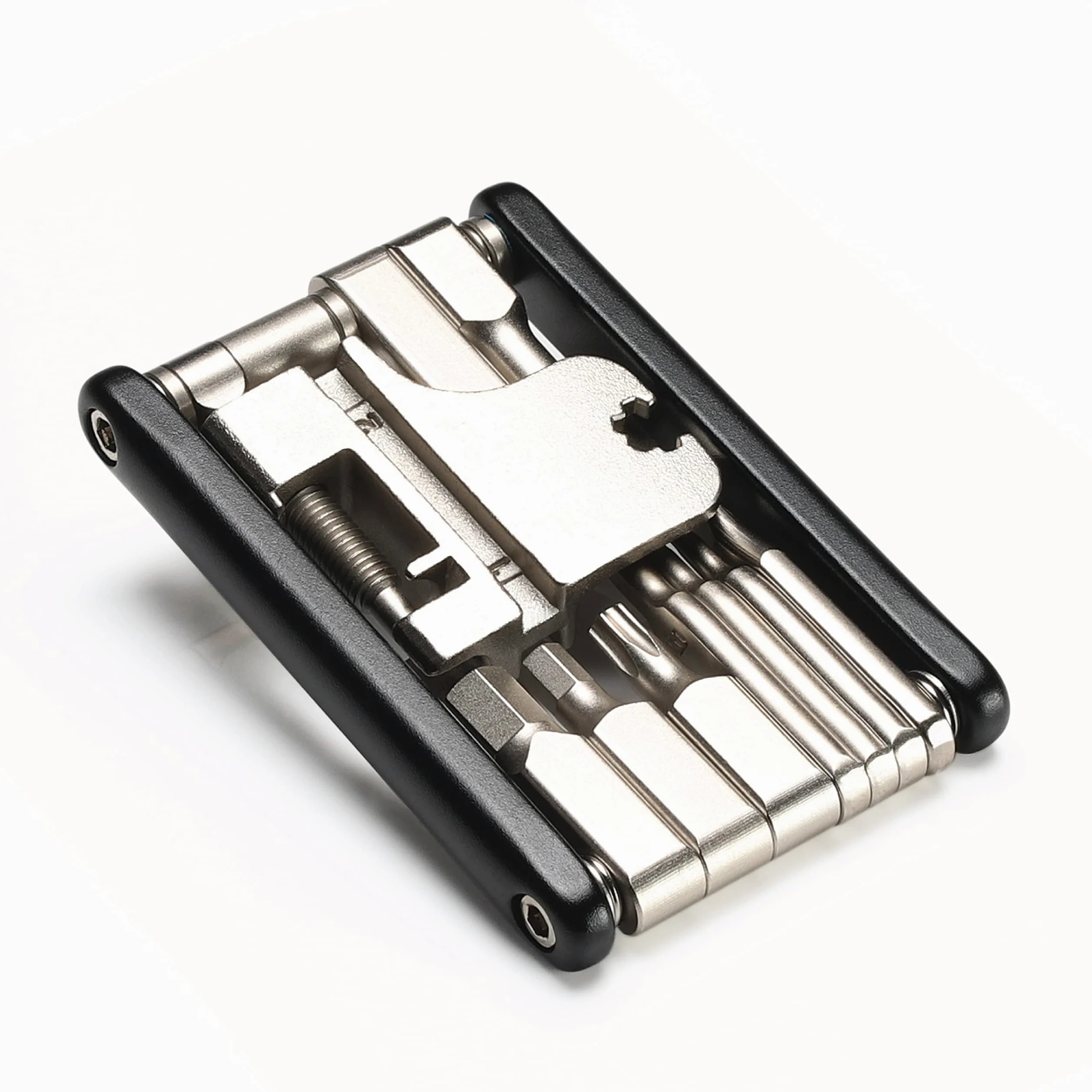 CECO - USA - Herramienta de bicicleta de 17 funciones con interruptor de cadena, multiherramienta para bicicleta, ultra delgada, tamaño de bolsillo compacto, ligera, acero de herramienta CR-V 6150 de