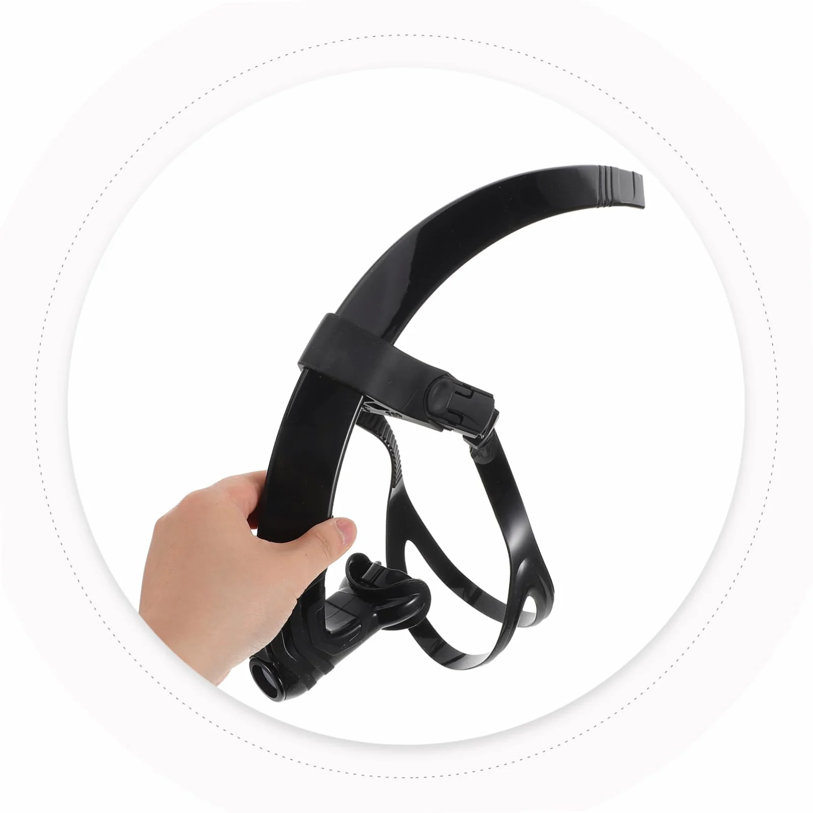 Snorkel de Buceo Boquilla de Silicona, Diseño Semiseco, Diadema Ajustable para Adultos y Principiantes en Piscinas y Aguas Abiertas