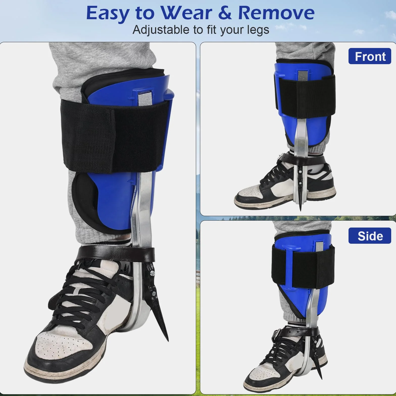Equipo de escalada de árboles, altura ajustable crampones trepadores de árboles, zapatos de escalada de árboles, crampones de árboles, para practicar escalada de árboles, supervivencia en la selva,