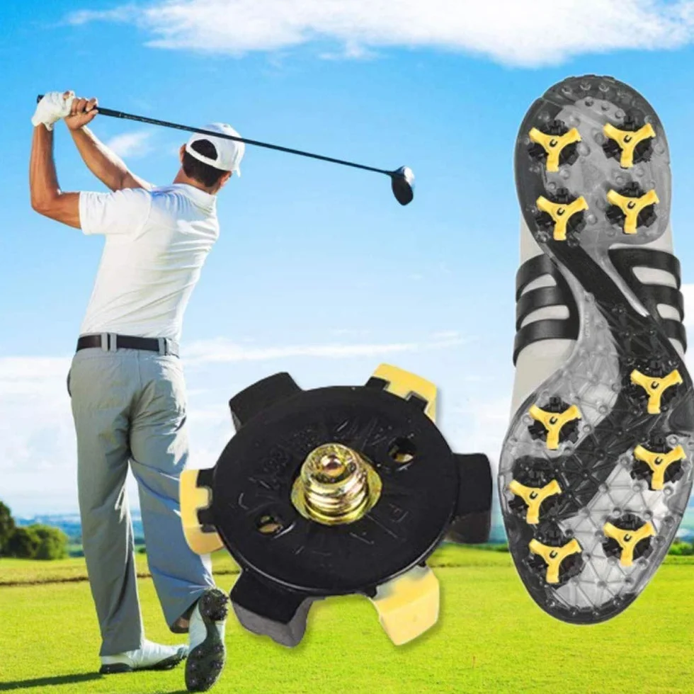 20 Universal Antideslizante Clavo para Zapato de Golf, Golf Spikes Tacos Zapatos Golf para Pinchos, Repuestos de Golf Zapatilla Pikes, Tacos,Estilo Repuesto Golf Spikes para Foot Joy