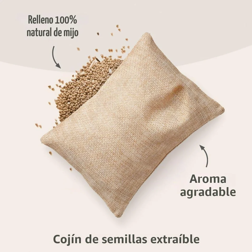 Cojín térmico prémium Unicornio Black Rainbow 1848 - Peluche térmico para microondas y horno - Relleno de mijo extraíble para niños y adultos