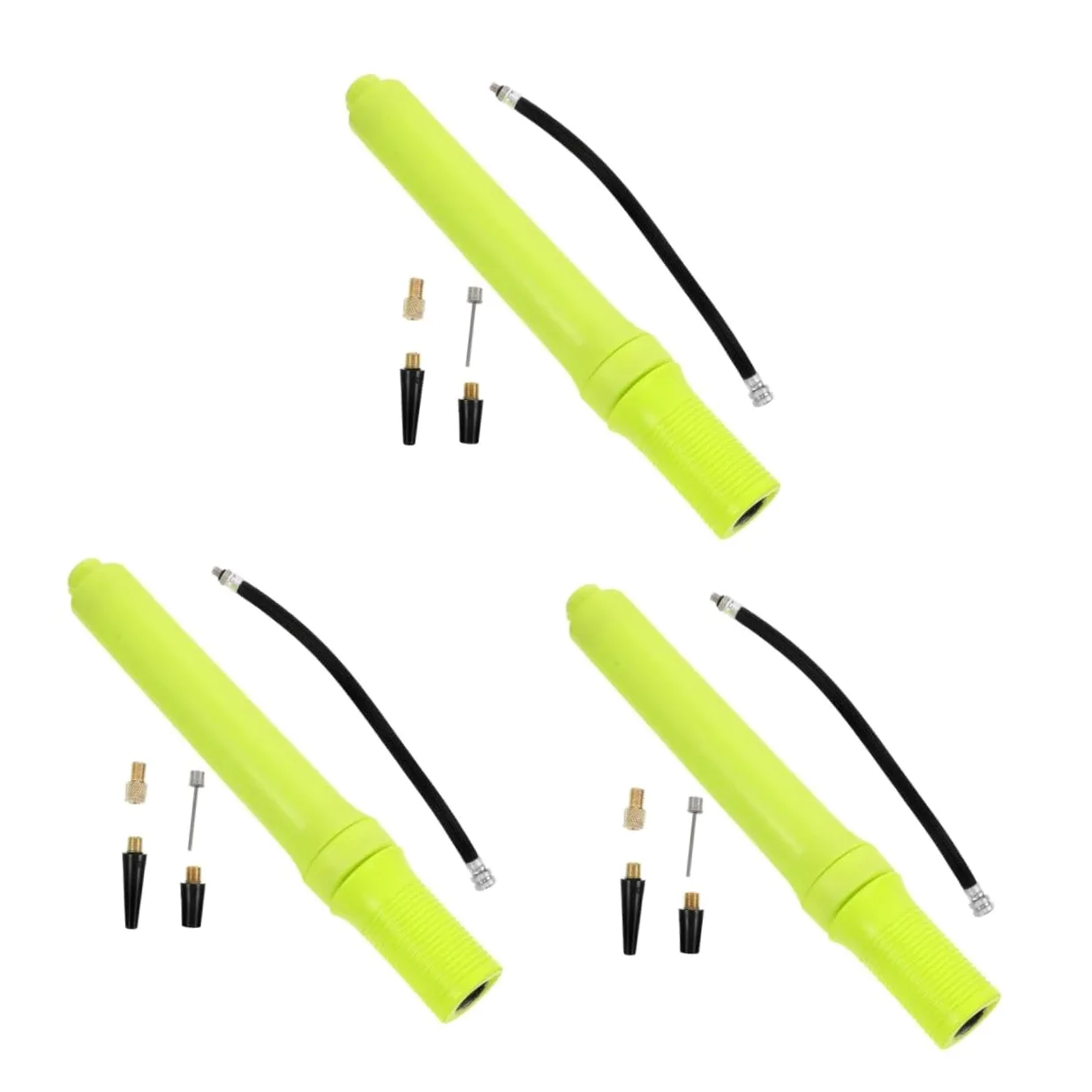 TOYANDONA Mini Inflador Portátil para Diminuto Aire Inflable Práctica De Bicicleta Amarillo Abs