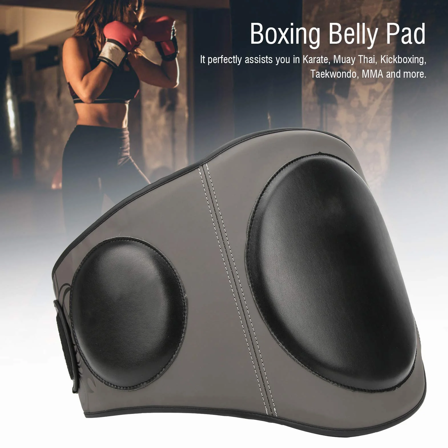 VGEBY Boxing Belly Pad, Comfort Body Shield Thicken Protector for MMA Muay Thai