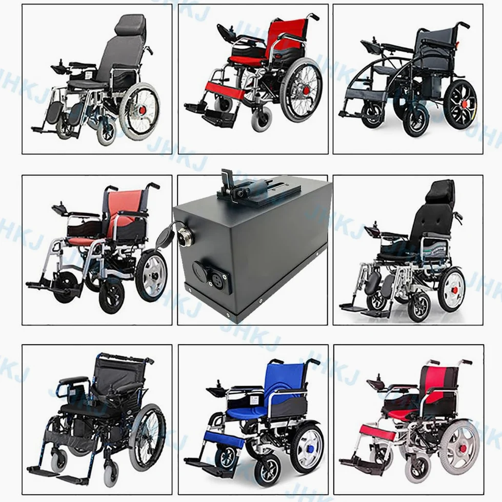 Batería de 24 V 13 Ah 6,6 Ah 16 Ah 24 Ah 20 Ah para Silla de Ruedas. Baterías de Litio de 24 voltios para Scooter/Carrito de Movilidad con Asistencia eléctrica, Incluye Cargador.