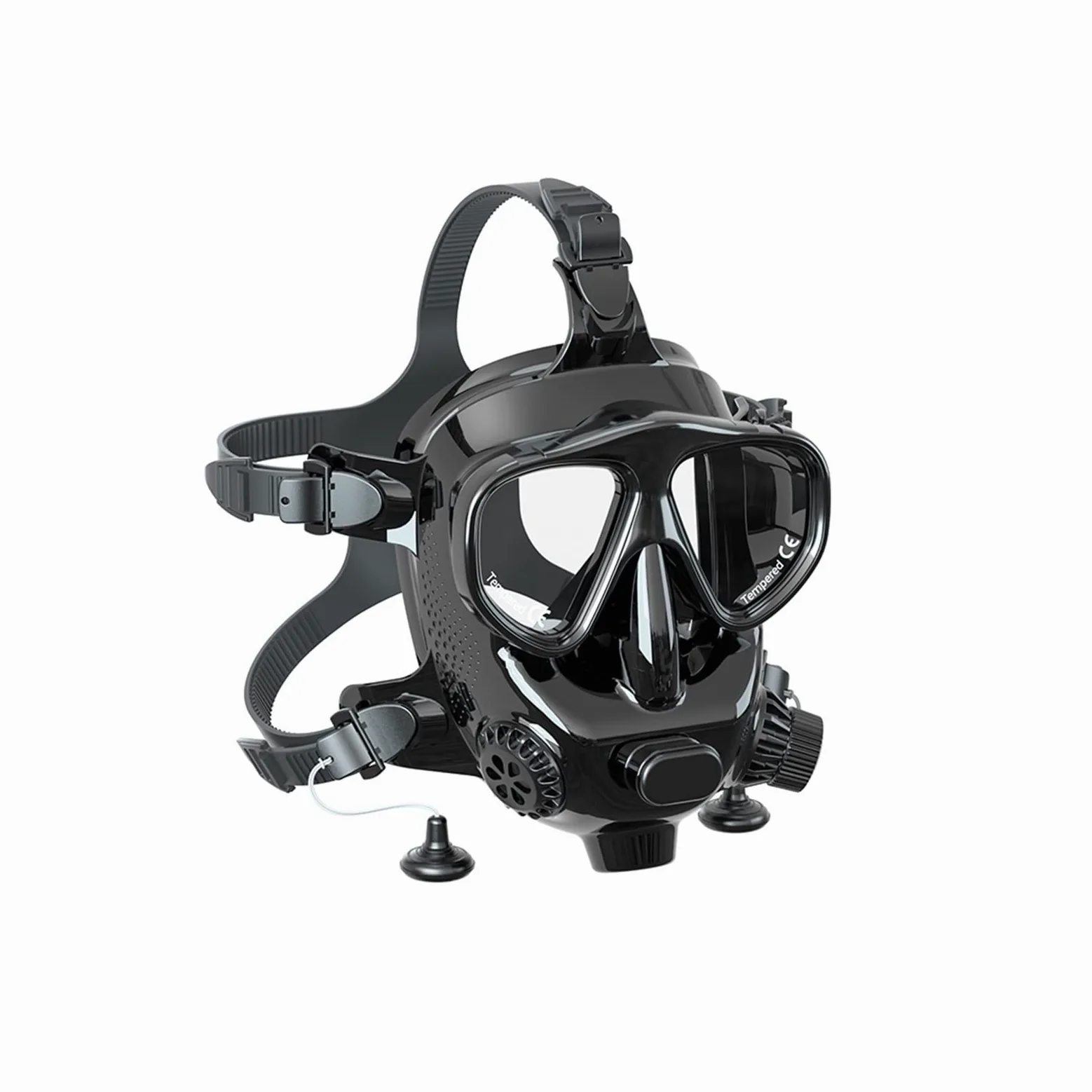 Respiracion bajo el Agua Máscara de Buceo Máscaras de Snorkel de Cara Completa Conjunto de Snorkel de respiración subacuática Máscara de natación Equipo de Buceo/Tanque Estabilidad ultraalta