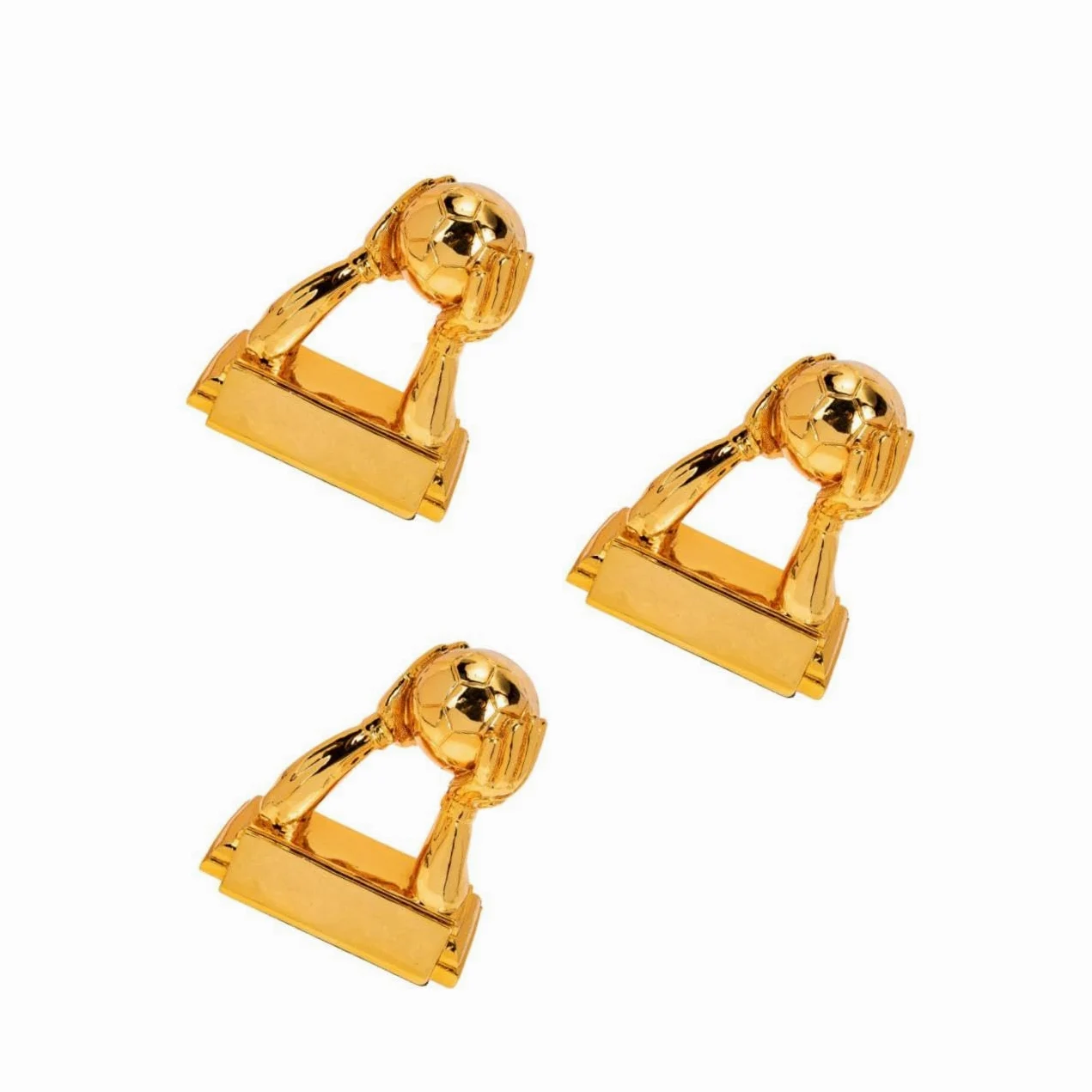 VANZACK de Futbol Cajas pequeñas cajitas pequeñas Cotillon Fiesta Adornos Guante fútbol Americano decoración de versátil Suministro de la Competencia Resina Golden