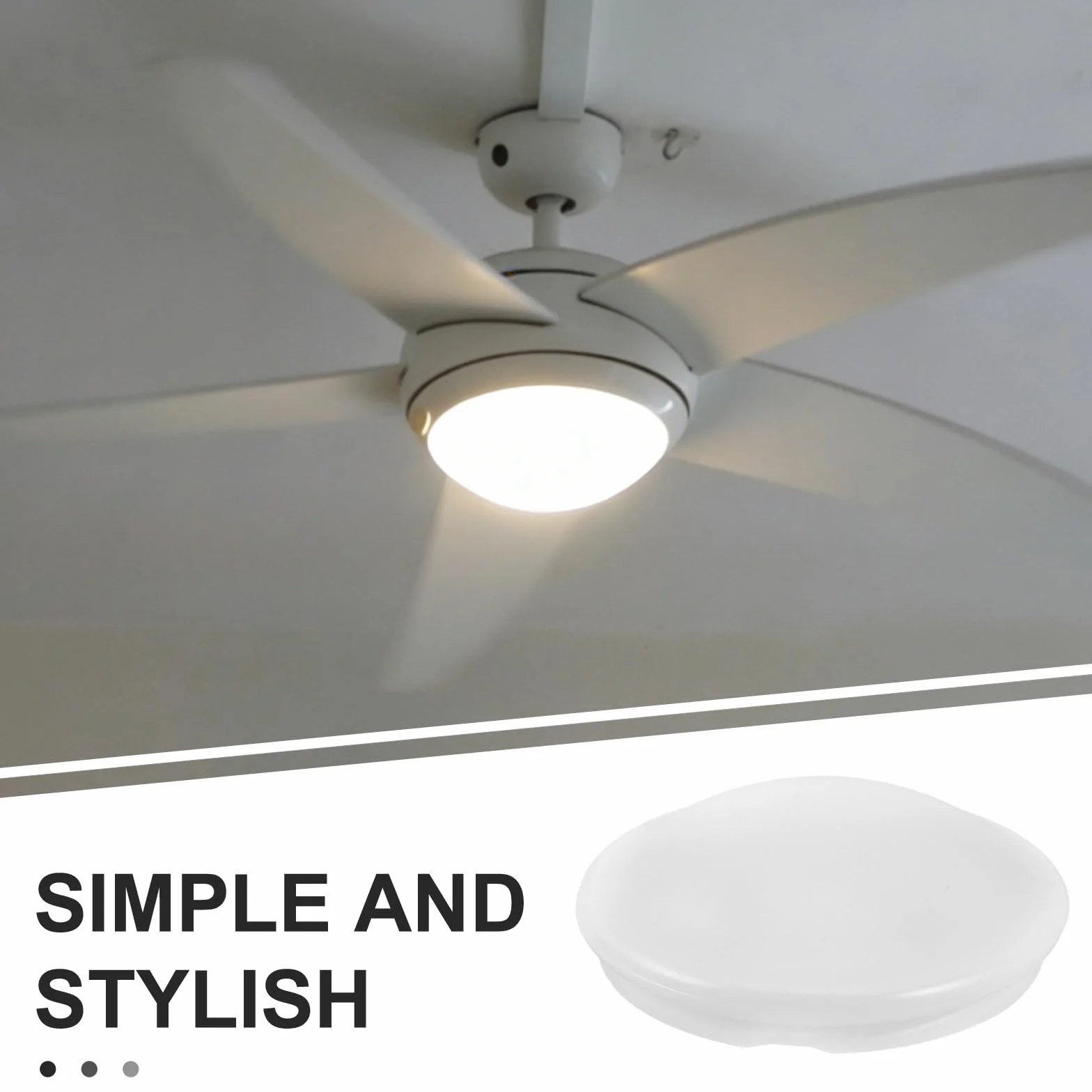 ABOOFAN Cubierta Luz Ventilador Techo Acrílico Diámetro 19-24 CM Forma Seta