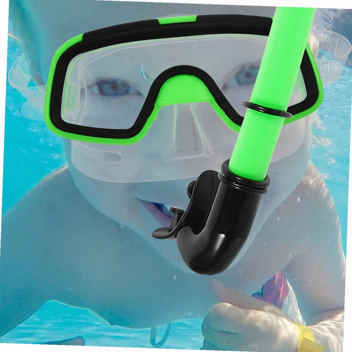 Zerodeko Gafas De Buceo para Snorkel Compacto y Ligero Aletas Cortas para Nadar para Principiantes Incluye Máscara De Snorkel y Equipo De Duradero