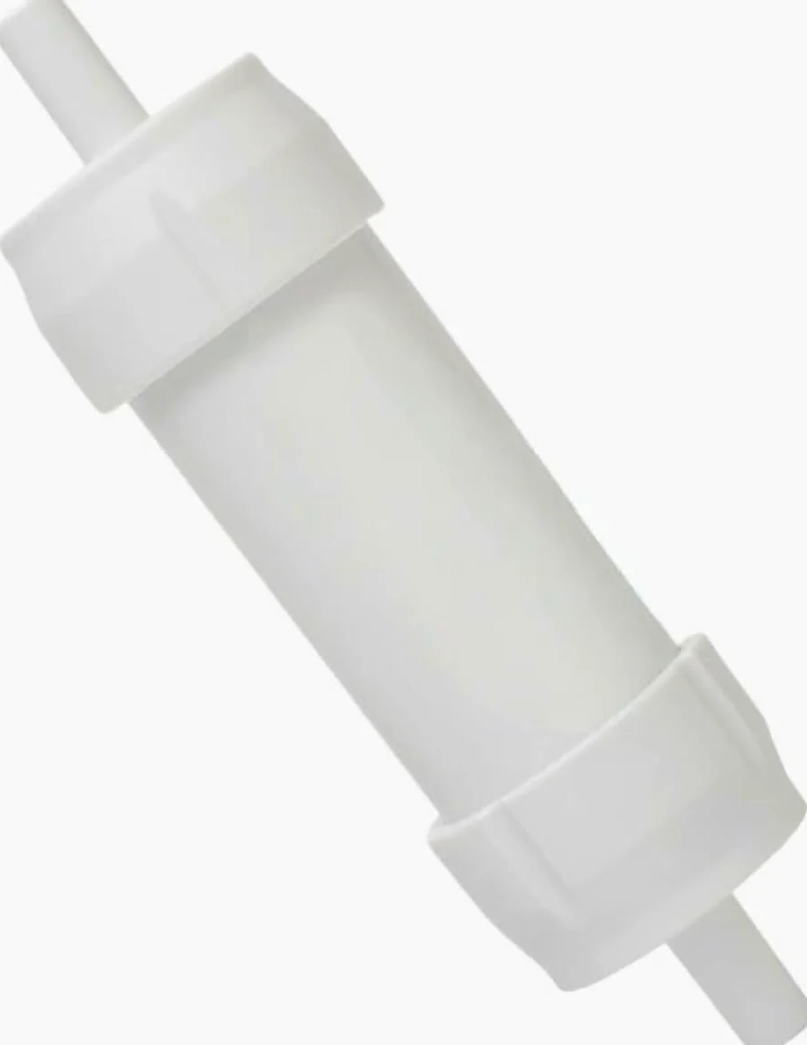 1 filtro purificador de agua portátil de pajita - Purificador de agua de micrones for supervivencia al aire libre for uso de emergencia(White)
